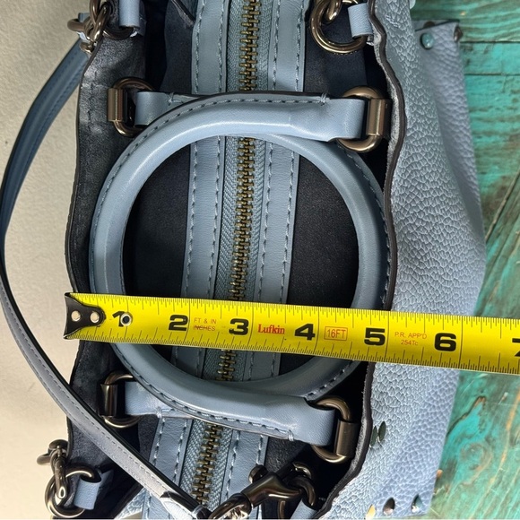 Coach Slate Blue Rogue 25 Riveted Mini Handbag 53405 Missing Hangtag - Picture 16 of 16